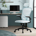 Bürostuhl Chefsessel Ergonomisch Drehstuhl Blau Schreibtischstuhl Computerstuhl