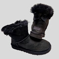 UGG Australia BOOTS Mini Bailey Bow II Lammfell Schwarz Gr.38 #2995