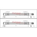2X METZGER BREMSSCHLÄUCHE HINTEN BEIDSEITIG PASSEND FÜR BMW 5