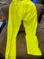 TOP Regenhose, Verstellbar Wasserdicht Atmungsaktiv Waschbar Gelb, Gr. S/L/XXL