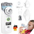Inhalationsgerät tragbar Vernebler Set Mit USB Wiederaufladbar Timer und Display