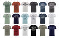 riverso Herren T-Shirts Rundhals RIVLeon Print Druck Kurzarm Shirt 4er Pack NEU
