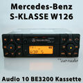 Original Mercedes W126 Radio Audio 10 BE3200 Becker Kassettenradio S-Klasse C126