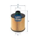 UFI 25.083.00 Ölfilter für ALFA ROMEO  passend für FIAT JEEP LANCIA OPEL