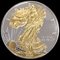 Souvenir Coin: American Eagle $1 Dollar - Silver Metal Coin.