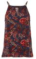 Damen Mini Kleid blau Ornament Druck Naturfaser 95% Viskose Gr. 36 - 54 neu 9732