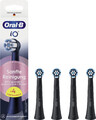 Oral-B iO Aufsteckbürsten Sanfte Reinigung schwarz 4er Pack Ersatzbürsten