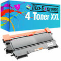 4x Toner XL für Brother TN-2220 Fax2940 Fax2950 HL2215 HL2220 HL2230 MFC7360