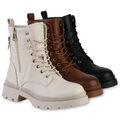 Damen Leicht Gefütterte Schnürstiefeletten Stiefeletten 840581 Schuhe