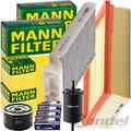 MANN FILTER INSPEKTIONSPAKET passend für RENAULT CLIO 3 III 1.4 16V 88+98 PS