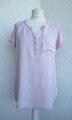 STREET ONE  Damen T-Shirt Gr.  40 / L rosa Kurzarm Shirt Bluse Blusenshirt