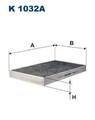Filtron K 1032A Filter, Innenraumluft für AUDI Heizung/Lüftung