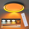 RGB LED Deckenleuchte Fernbedienung Dimmbar Deckenlampen Schlafzimmer Nachtlicht