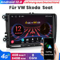 9" CarPlay 64GB Android Autoradio Für VW Golf 5 6 Polo T5 Passat Touran GPS WIFI