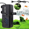 Aquarium Innenfilter Einstellbarer Durchfluss Aquarienfilter mit Wasserpumpe