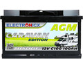 Electronicx Caravan Edition Batterie AGM 100 AH 12V Wohnmobil Boot Versorgung