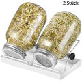 2X Sprossenglas Set Sprossen Keimglas Sprouting Jar 1000ml Glas Keimgläser DE