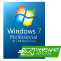 Windows 7 Professional 32 / 64 Bit KEY Produktschlüssel Versand per E-Mail
