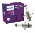 2 Stück Halogenlampe Glühbirne PHILIPS Vision Plus H4 12V 55W