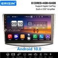 8-Kern 10.1" Android 14 OBD2 DAB+ CarPlay Autoradio Navi Für VW Passat B6 B7 CC