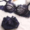 Sexy Spitze BH-Set Bügel BH + Slip Push-Up Panty Unterwäsche Dessous Reizwäsche
