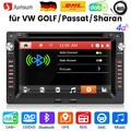 DAB+ CD DVD Für VW Polo Golf 4 Passat B5 T5 Android 13 Autoradio GPS Navi SWC