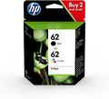 HP N9J71AE 62 Original-Tintenpatronen Schwarz und Tri-Color (Cyan, Magenta