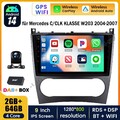 DAB+ Android 14 IPS Autoradio Carplay DSP GPS Kam für Mercedes C/CLK KLASSE W203