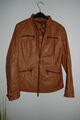 handschuhweiche Lederjacke JACKE aus Leder COGNAK Nappaleder Gr. 40 42 M
