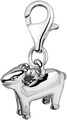 Quiges Charms Anhänger 3D Widder Sternzeichen Horoskop Versilbert Damen Schmuck 