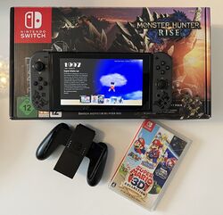 Nintendo Switch Monster Hunter Rise Edition + Super Mario 3D Collection