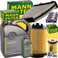 MANN INSPEKTIONSPAKET+6L ORIGINAL 5W30 ÖL passend für MERCEDES W/S 204 M 274.910