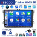 DVR 32G Android 14 Carplay Autoradio GPS KAM Für VW GOLF 5 6 Touran Caddy Tiguan