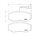 Bremsbelagsatz Scheibenbremse Hella Pagid 8DB 355 013-511 für Nissan Hinterachse