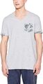 edc by ESPRIT Herren T-Shirt Kurzarmshirt, Weiß (White), Small
