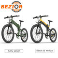 BEZIOR X500PRO Elektrofahrrad E Mountainbike 26 Zoll E-Bike 500W Shimano Pedelec