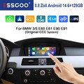 6+128GB CarPlay für BMW E60 E61 E90 E91 CCC GPS Navi Android 14 8 Core Autoradio