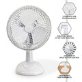 6" Kühlung Schreibtisch Ventilator 2 Geschwindigkeiten Kühl Home Office Oszillierend Standventilator