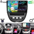 DAB+ Für Toyota Aygo Citroen C1 Peugeot 107 Autoradio Android 15 GPS NAV Carplay