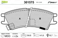 Set Beläge Bremse, Scheibenbremse 301575 VALEO für Hyundai