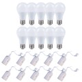 10 x LED Lampe 15W = 100W E27 1490lm warmweiß 10 x Baufassung Lampenfassung weiß