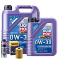 Motoröl 0W30 LIQUI MOLY Synthoil Longtime 6L+HENGST Ölfilter +Spülung