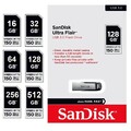 USB Stick 16 32 64 128 256 512GB Speicherstick Flash USB 3 SanDisk Ultra Flair