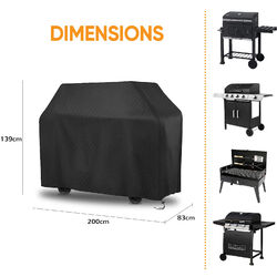 Neu Grillabdeckung Cover Abdeckhaube Grill Wasserdicht BBQ Gasgrill Abdeckplane