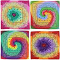 Bandana Tuch - Paisley Batik - quadratisches Kopftuch - verschiedene Farben