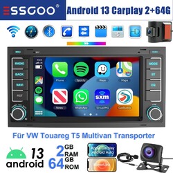 Carplay Android 13 GPS Autoradio DVR KAM NAVI WIFI Für VW Touareg T5 Transporter