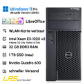 Windows 11 Pro Business PC Dell T1650 WLAN 32GB RAM 1TB SSD NVIDIA Office PC