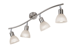 LUXUS LED DECKENSTRAHLER 4 FLAMMIG DECKENLAMPE 70 CM DECKENLEUCHTE GLAS 70291596
