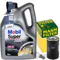 MANN FILTER ÖLFILTER+MOBIL 10W-40 ÖL passend für MERCEDES BENZ 190 W201 124 W124