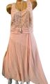 Sheego Eventkleid Abendkleid Kleid Damen Gr. 46 bis 48 (544) (615) Rose Spitze